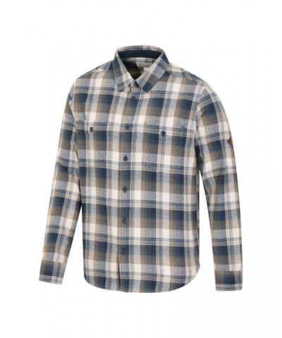 Lumberjack Flannel Long Sleeve Mens Shirt Khaki $17.39 Tops