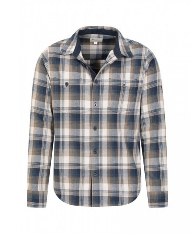 Lumberjack Flannel Long Sleeve Mens Shirt Khaki $17.39 Tops