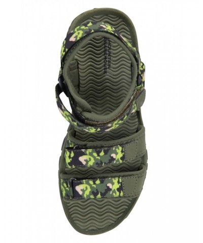 3-Strap Kids Sandals Khaki $21.82 Footwear