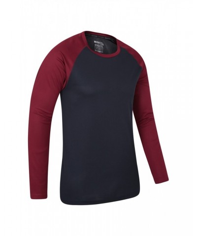 Endurance Mens Long Sleeved Top Dark Red $12.31 Active