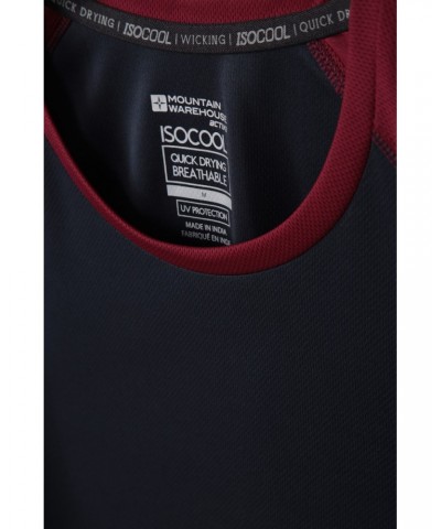 Endurance Mens Long Sleeved Top Dark Red $12.31 Active