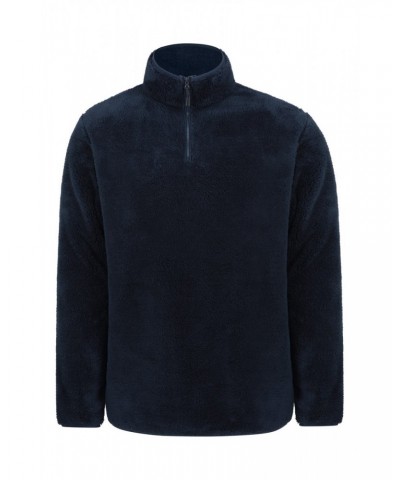 Palmas Mens Half-Zip Fleece Navy $15.29 Fleece