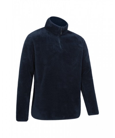 Palmas Mens Half-Zip Fleece Navy $15.29 Fleece