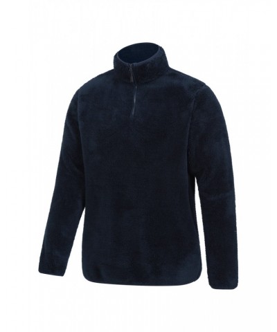 Palmas Mens Half-Zip Fleece Navy $15.29 Fleece