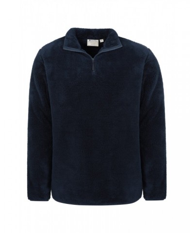 Palmas Mens Half-Zip Fleece Navy $15.29 Fleece