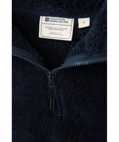 Palmas Mens Half-Zip Fleece Navy $15.29 Fleece