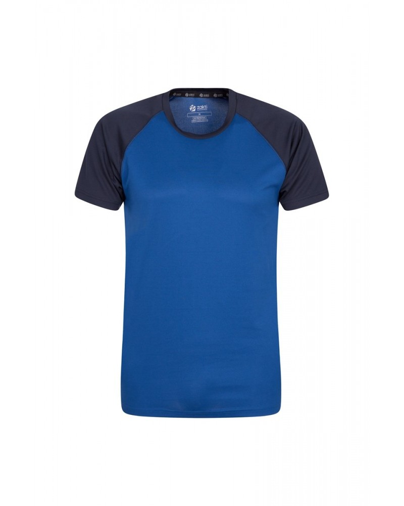 Endurance Isocool Mens Active T-Shirt Two Tone Blue $12.99 Active