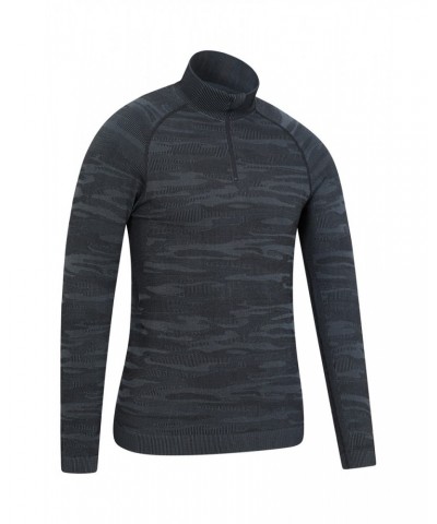 Alpine Mens Base Layer Top Blue Camo $14.24 Active