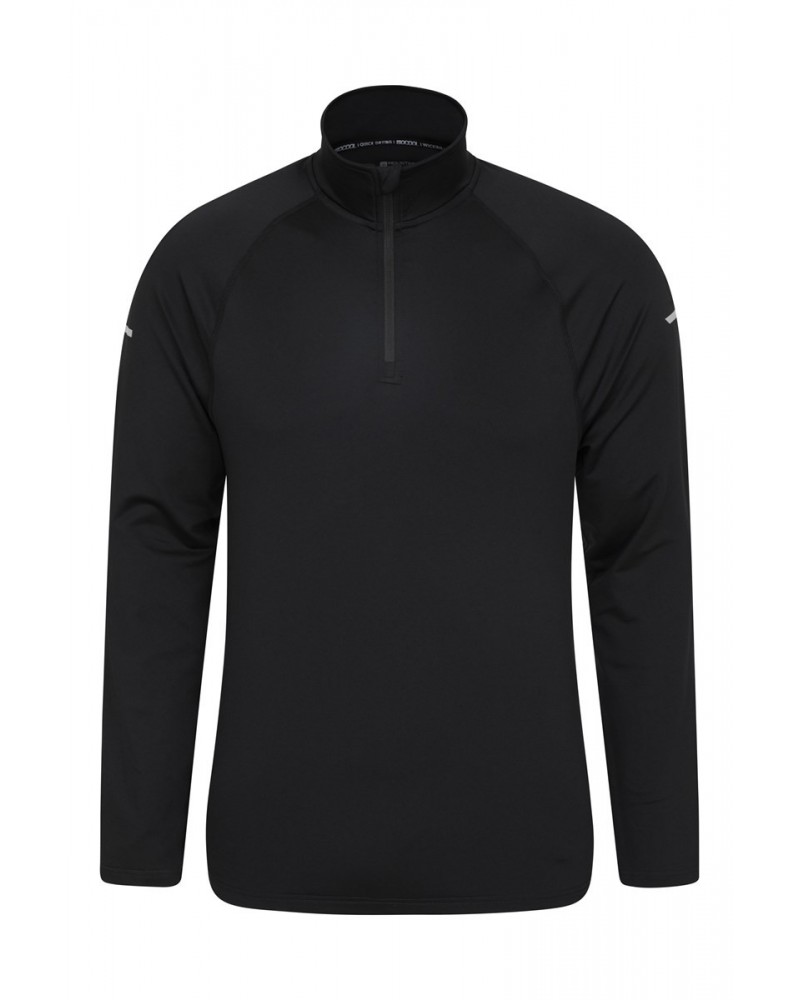 Kilo Mens Half Zip Top Black $12.74 Tops