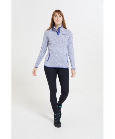 Idris II Womens Button Neck Fleece Lilac $13.53 Fleece