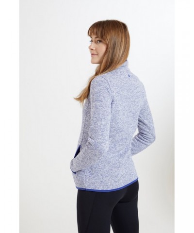 Idris II Womens Button Neck Fleece Lilac $13.53 Fleece