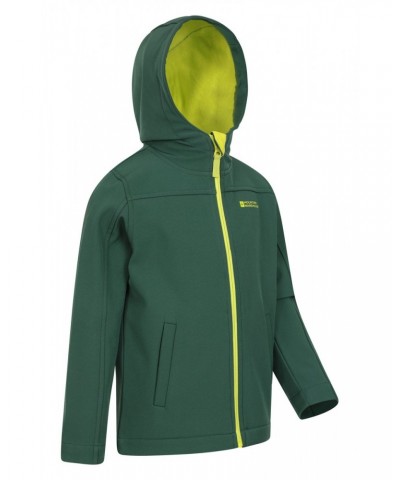 Exodus Kids Water Resistant Softshell Dark Green $15.51 Softshell Jackets