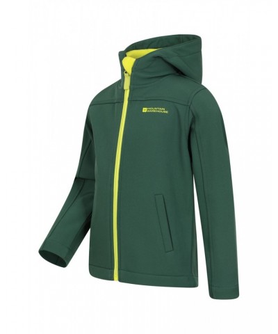 Exodus Kids Water Resistant Softshell Dark Green $15.51 Softshell Jackets