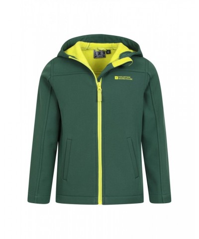 Exodus Kids Water Resistant Softshell Dark Green $15.51 Softshell Jackets