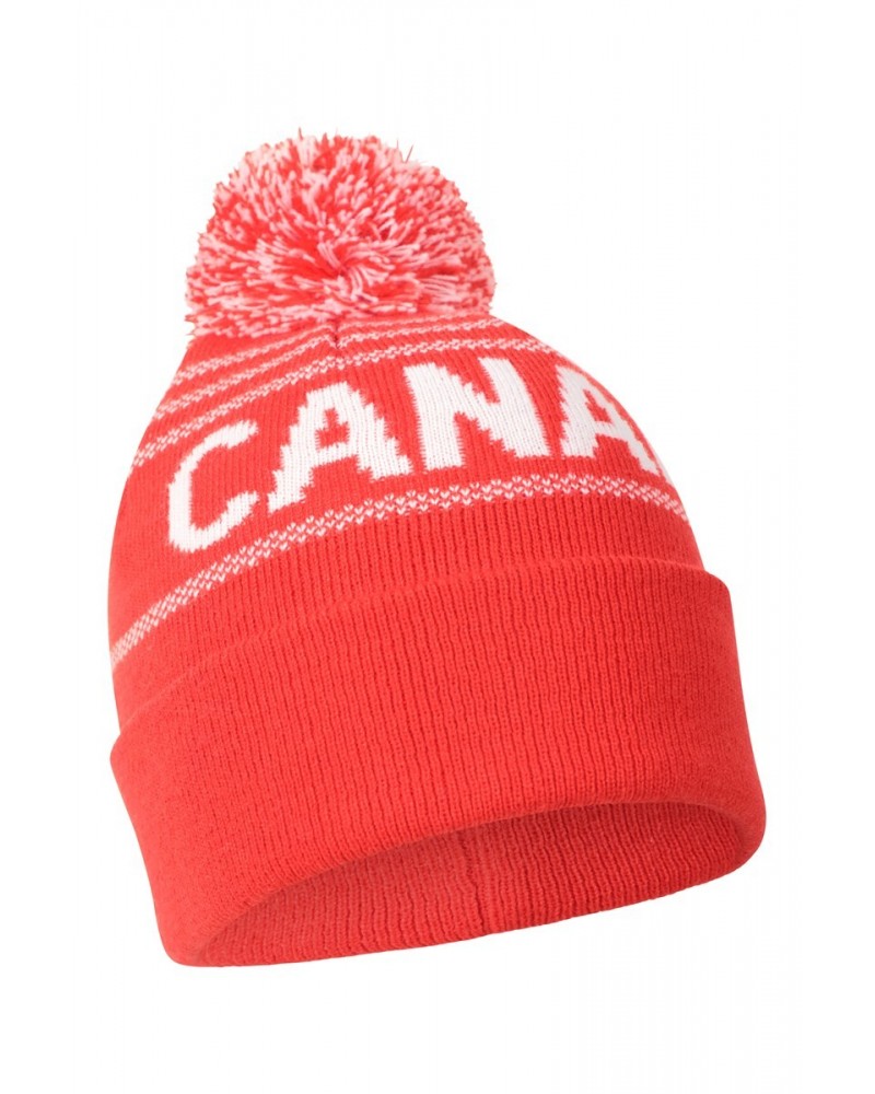 Canada Mens Pom Beanie Red $9.35 Accessories