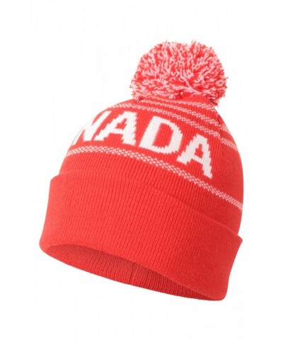 Canada Mens Pom Beanie Red $9.35 Accessories