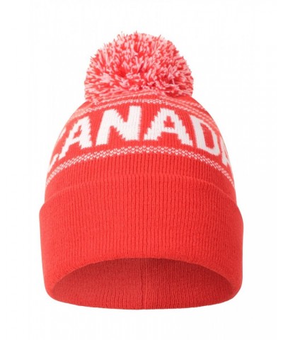 Canada Mens Pom Beanie Red $9.35 Accessories