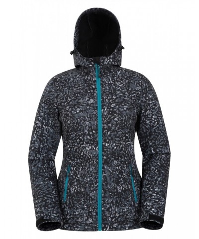 Exodus Womens Printed Water Resistant Softshell Boxed Black $37.09 Jackets