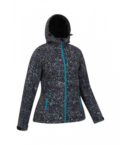 Exodus Womens Printed Water Resistant Softshell Boxed Black $37.09 Jackets