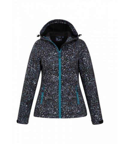 Exodus Womens Printed Water Resistant Softshell Boxed Black $37.09 Jackets