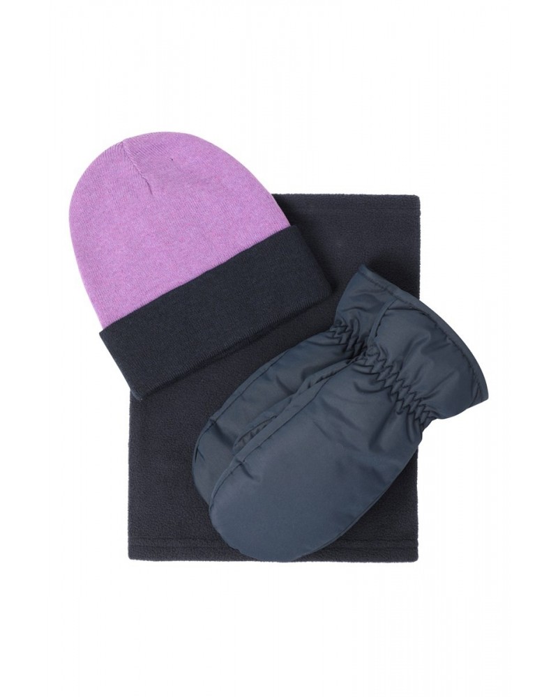 Womens Snow Accessories Set Lilac $15.17 Accessories