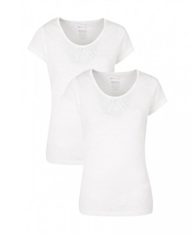 Agra Quick-Dry Womens T-Shirt - 2 Pack White $17.15 Tops