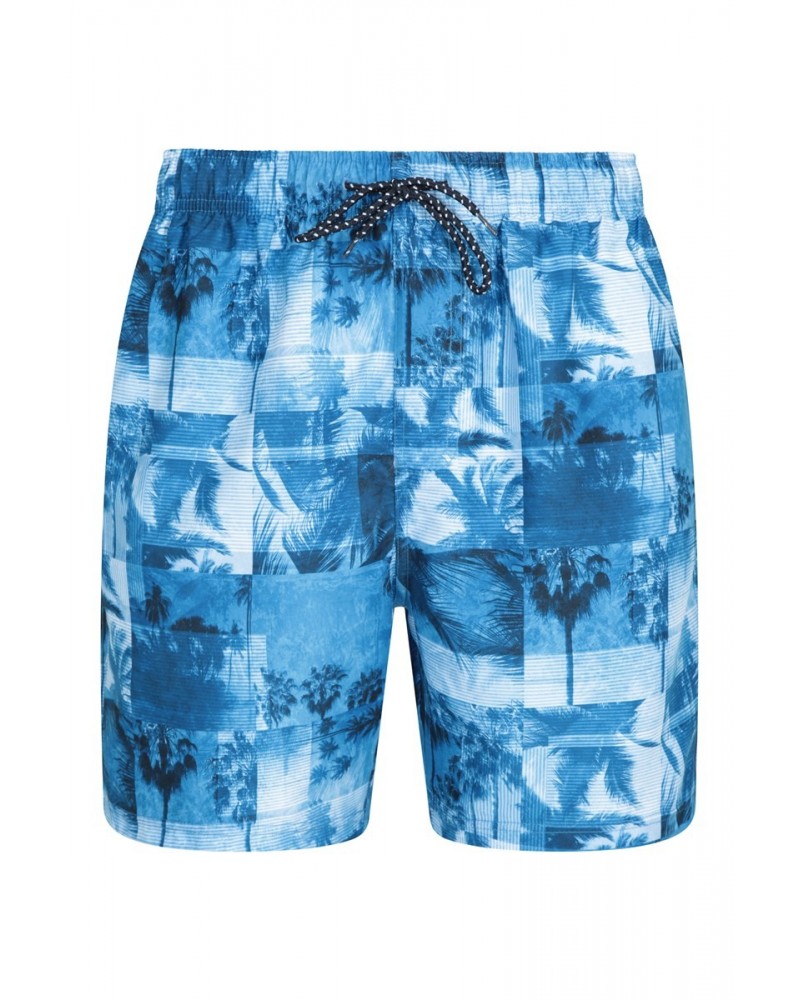 Aruba Printed Mens Swim Shorts Blue $12.50 Pants