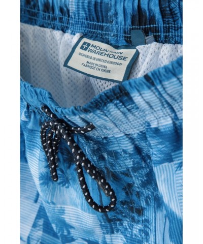 Aruba Printed Mens Swim Shorts Blue $12.50 Pants