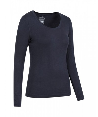 Keep The Heat Womens Round Neck Top 2-Pack Navy $21.59 Thermals