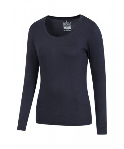 Keep The Heat Womens Round Neck Top 2-Pack Navy $21.59 Thermals