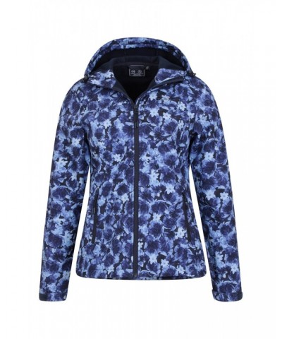 Exodus Womens Printed Water Resistant Softshell Navy $28.70 Jackets