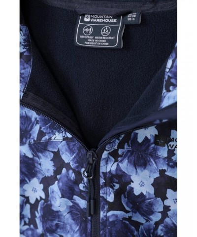 Exodus Womens Printed Water Resistant Softshell Navy $28.70 Jackets