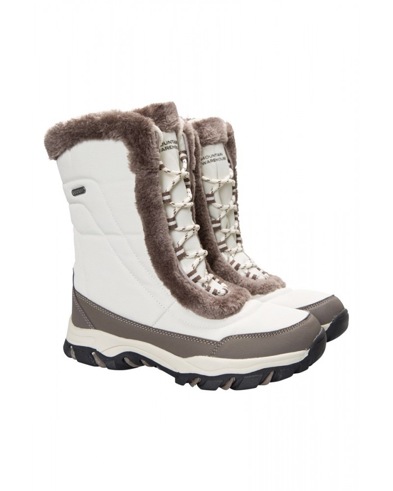 Ohio Womens Snow Boots Beige $26.40 Footwear