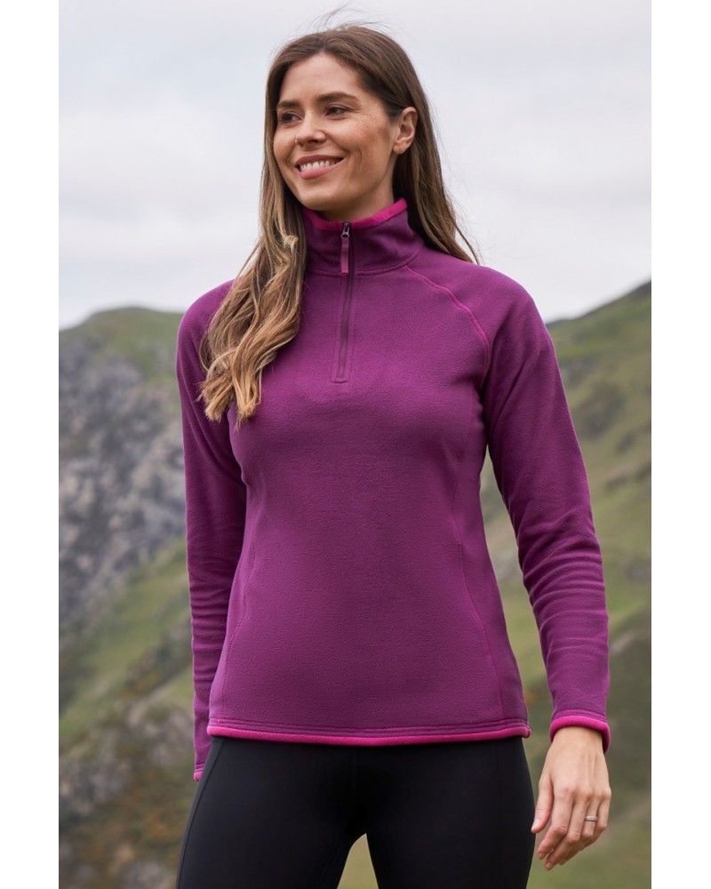 Montana Womens Half-Zip Fleece Berry $14.30 Fleece