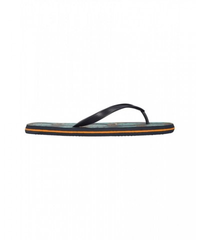 Beach Walk Mens Flip Flops Navy $8.69 Footwear