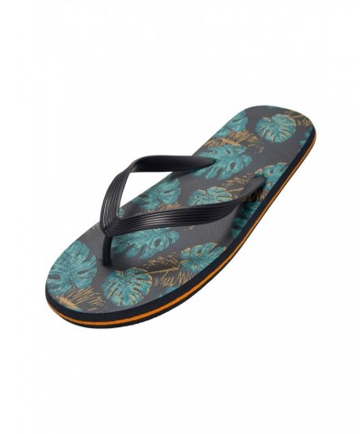 Beach Walk Mens Flip Flops Navy $8.69 Footwear