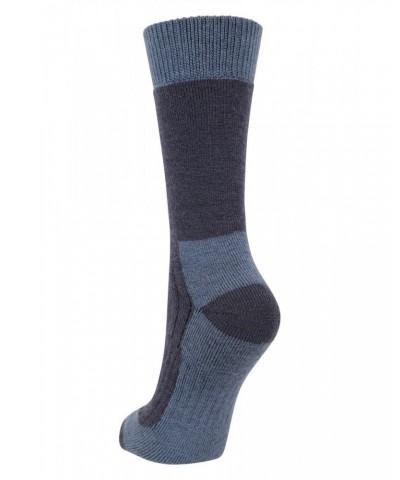 Explorer Womens Merino Thermal Mid-Calf Socks Navy $16.79 Accessories