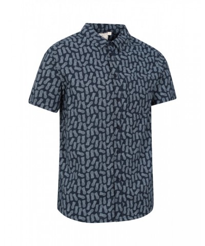 Preston Illustration Mens Shirt Navy $19.79 Tops