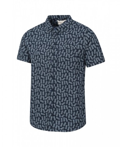 Preston Illustration Mens Shirt Navy $19.79 Tops