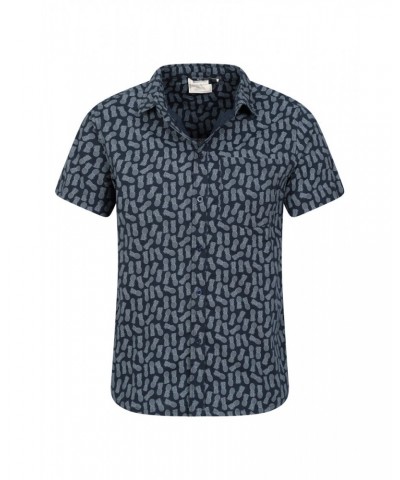 Preston Illustration Mens Shirt Navy $19.79 Tops