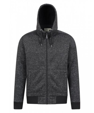 Nevis Mens Fleece Lined Hoodie Jet Black $16.72 Tops