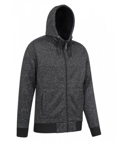 Nevis Mens Fleece Lined Hoodie Jet Black $16.72 Tops