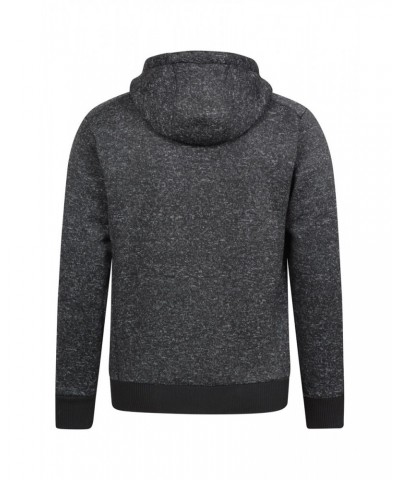 Nevis Mens Fleece Lined Hoodie Jet Black $16.72 Tops