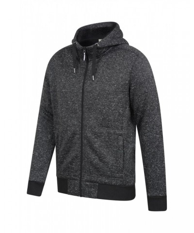 Nevis Mens Fleece Lined Hoodie Jet Black $16.72 Tops