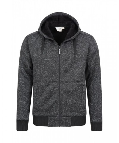 Nevis Mens Fleece Lined Hoodie Jet Black $16.72 Tops