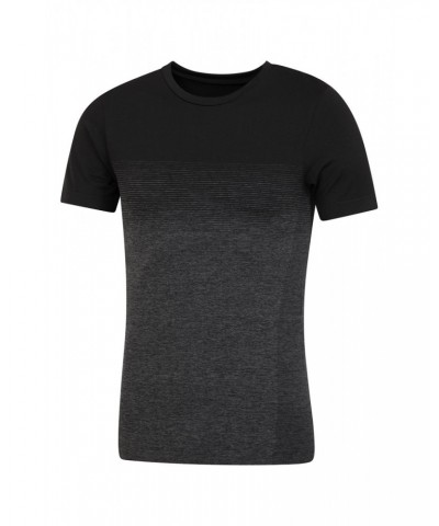 Grip Mens Seamless Ombre T-Shirt Black $11.19 Tops