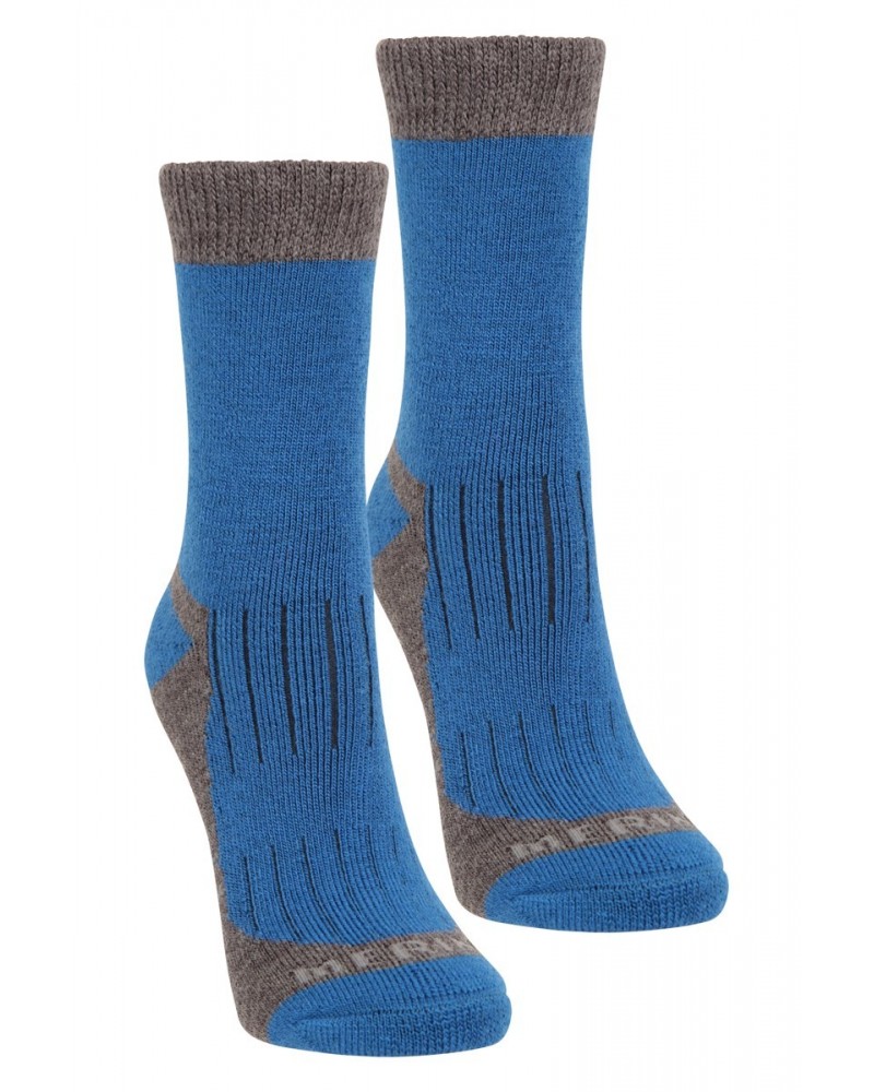 Explorer Kids Merino Thermal Mid-Calf Socks 2-pack Cobalt $16.49 Accessories