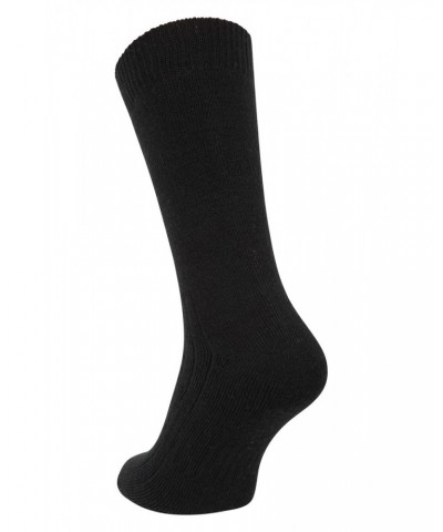 Explorer Mens Merino Mid-Calf Socks Jet Black $16.79 Accessories