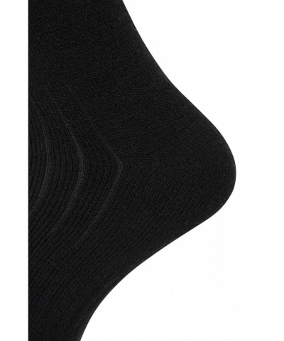 Explorer Mens Merino Mid-Calf Socks Jet Black $16.79 Accessories