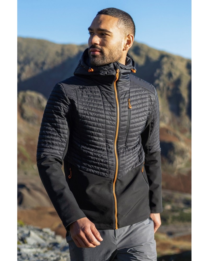 Ultra Siurana Mens Hybrid Softshell Jacket Black $48.60 Jackets